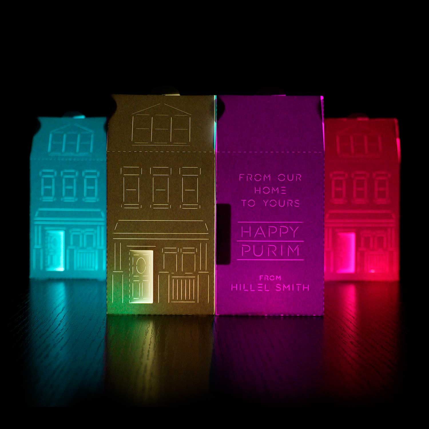 Purim row house boxes